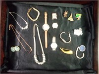 Great Assortment of Costume Jewelry Inc Watches,