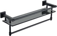 Alise GY9000-B Glass Shelf - Bathroom Shelf with