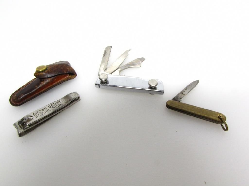 VINTAGE SHEFFIELD KNIFE, MULTITOOL, & CLIPPERS