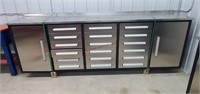 9' 5" New Shop Tool Box w/ 18- Drawers & 2 Doors