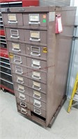 19 Drawer Metal Unit - Loaded with Misc.