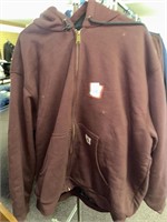 Carhartt size 2XL hooded sweatshirt jacket