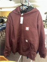 Carhartt size L hooded sweatshirt jacket