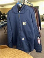 Carhartt size 4XL hooded sweatshirt jacket