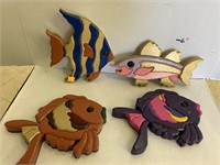 Wooden Fish Pieces