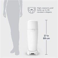 Diaper Genie Elite Diaper Pail (White)