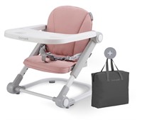 Pink Toddler Booster Seat  Folding  Adjustable