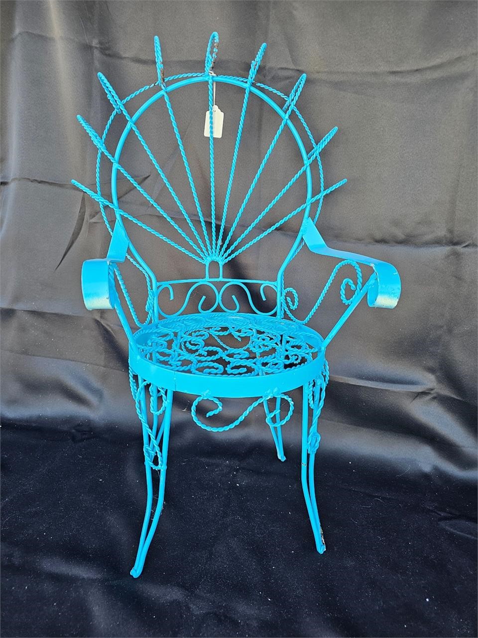 Iron Child Sz Chair Garden Plant Stand Resale $30