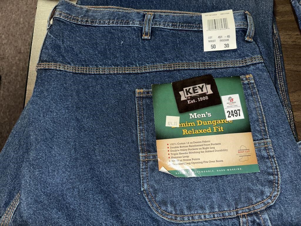 Key dungaree jeans size 50x30
