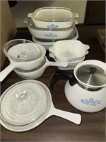 Corningware baking dishes, & teapot