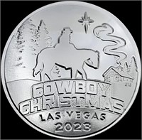 2023 Cowboy Christmas Commemorative 1oz Pure