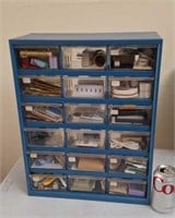 Plastic organizer with contents