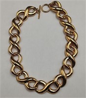 Anne Klein Nice Heavy Golden Link Necklace