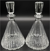 2 Beautiful Crystal Decanters