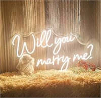Will You Marry Me Neon Sign with Lights