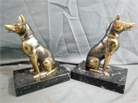 Rare Pair of Figural Art Deco Bookends Depicting