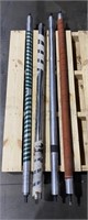 (4) Industrial Aluminum rollers. Various lengths