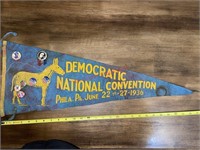 1936 Democrat National Convention Felt Pennant