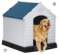 Plastic Water Resistant Dog House 41x39x39 in