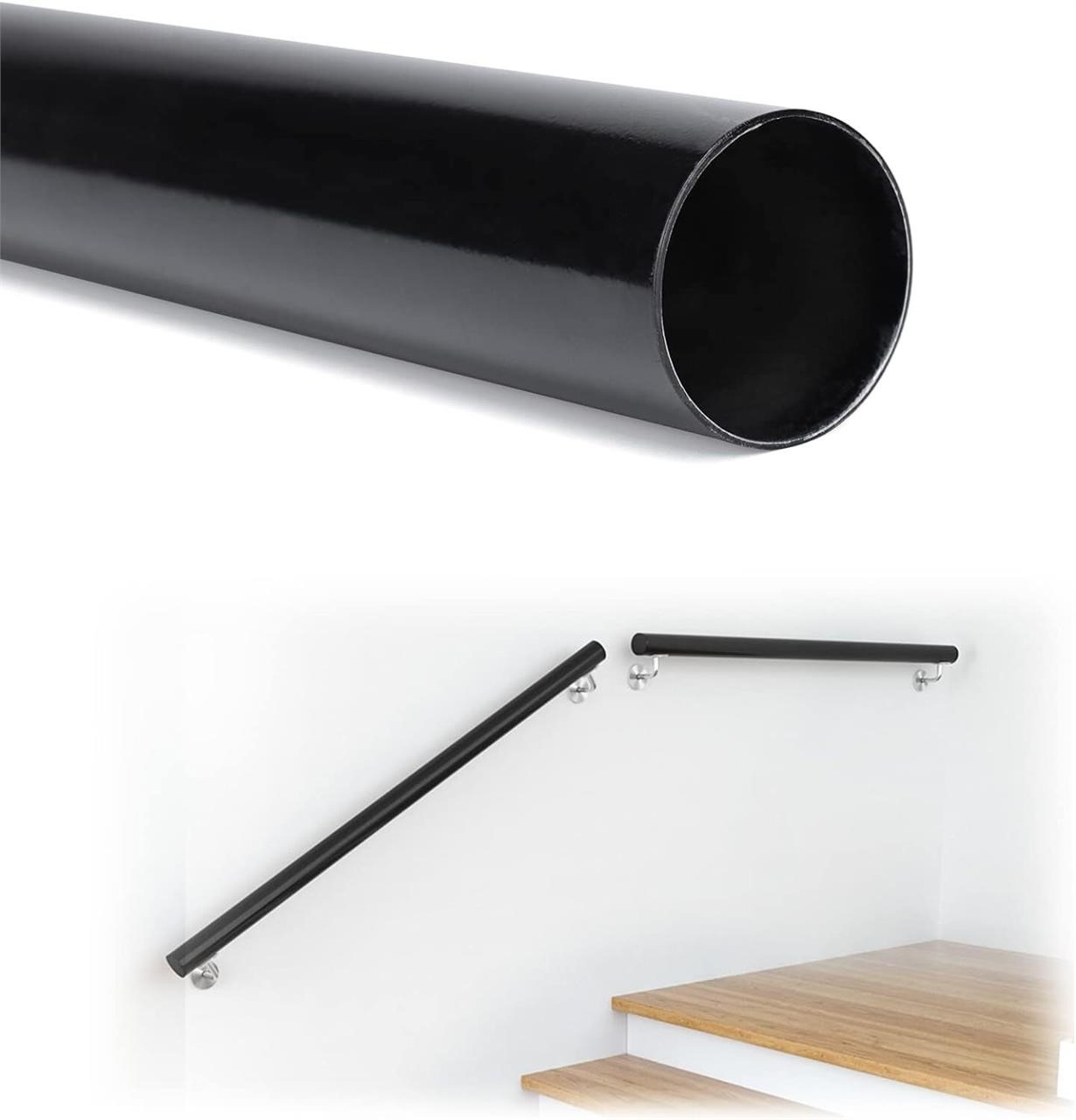 Muzata 6'6 Handrail Black 2OD  HT20 BP4