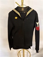 WWII Navy jumper with pants AND Navy Bridge Coat