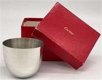 Cartier Pewter Cup in Orig Box