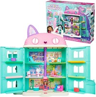 Gabbys Dollhouse with 15 Pieces  for Ages 3+