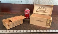 Vtg. Cigar Box Made in Honduras & Codfish Box
