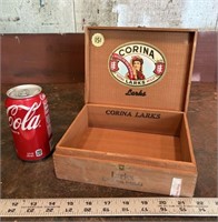 Vtg. Corina Larks Cigar Box