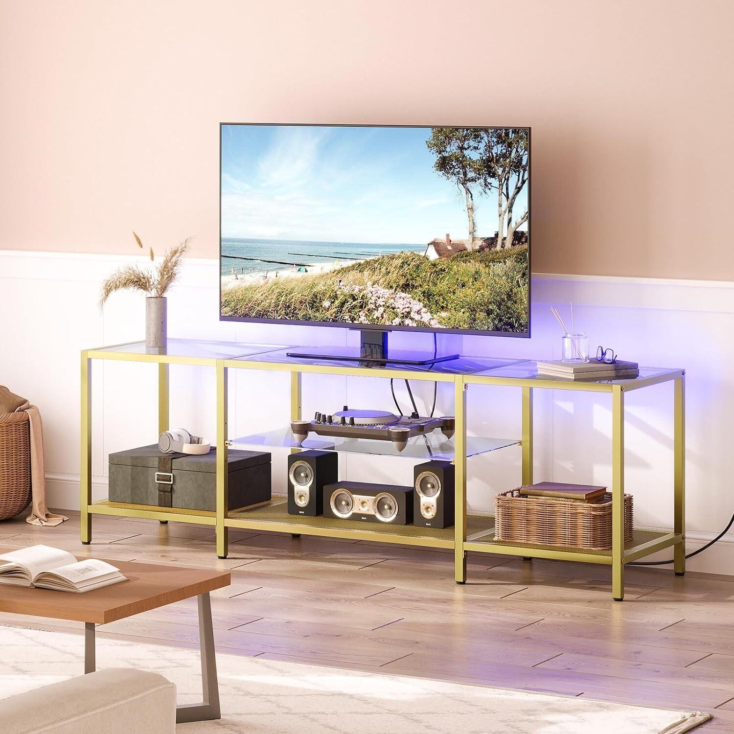 63 Stand for TVs up to 75  Gold Glass