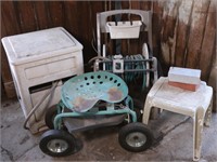 Garden Chair on Wheels, Hoses