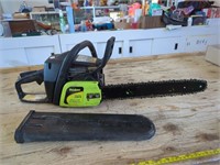 Poulan gas Chain Saw Model P3816 Turns Over