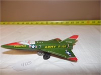 TIN FRICTION TOY AIRPLANE