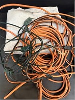 Large Drop Cloth and Extension Cords