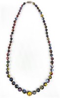 Vintage Murano Millefiori Bead Necklace