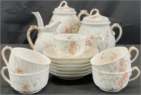 D&Co France Porcelain China Tea Set
