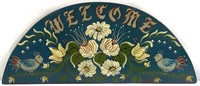 Hand Painted Wooden " Welcome " Sign