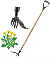Jinus 48.5 Stand UP Weed Puller  4-Claw  D-Handle
