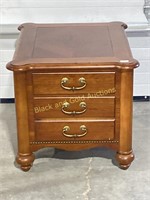 Bassett Two Drawer Side Table