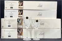 24pc Cristal D'Arques Cassandra Wine Glasses