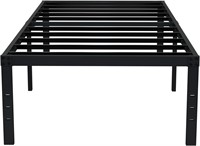 EMODA 18' Twin XL Bed Frame  Tall Storage  Black