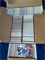Baseball cards sorted by teams. Red Sox, Angels,