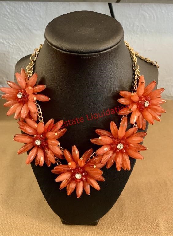 Orange Flower Necklace (hallway)