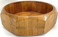 Dansk Octagon Deep Teak Wood Bowl