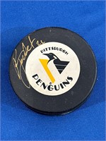 Pittsburgh Penguins autographed hockey puck