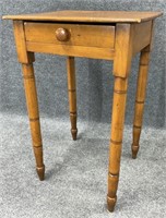 Antique One Drawer Side Table