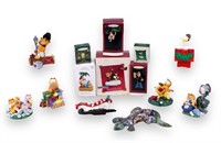 Garfield Figurines & Hallmark Christmas Ornaments
