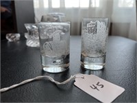 Blarney Castle and Tower of London Shot Glasses