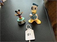 Vintage Disney Mickey Mouse and Donald Duck