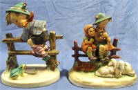 2 HUMMEL FIGURINES *EVENTIDE *RETREAT TO SAFETY